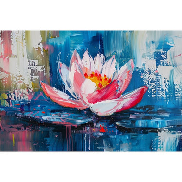 Lotus Flower Abstract Canvas